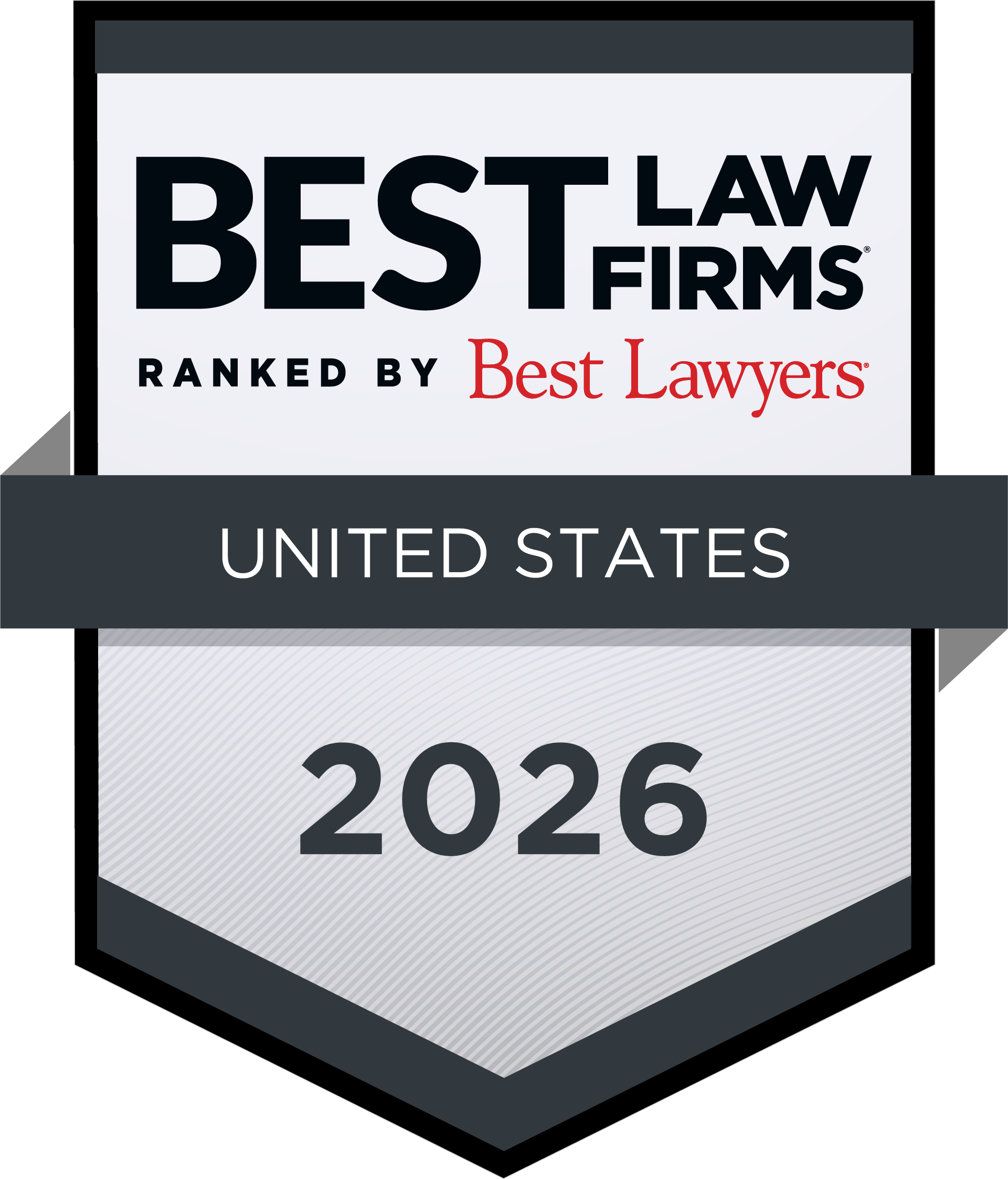 Best Law Firms 2026 US Standard Badge
